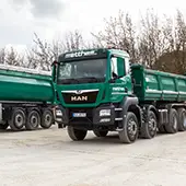 Transport von Bauteilen